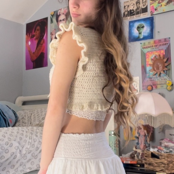 Handmade crochet bolero cardigan cropped - Picture 4 of 4